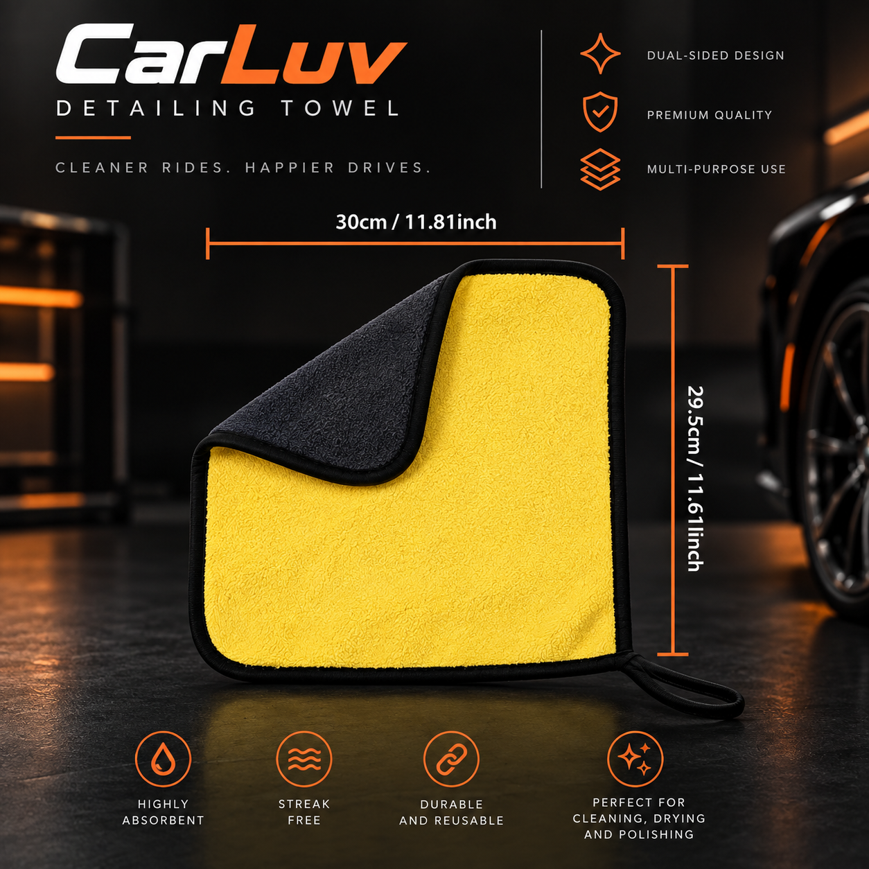 CarLuv detailing towel